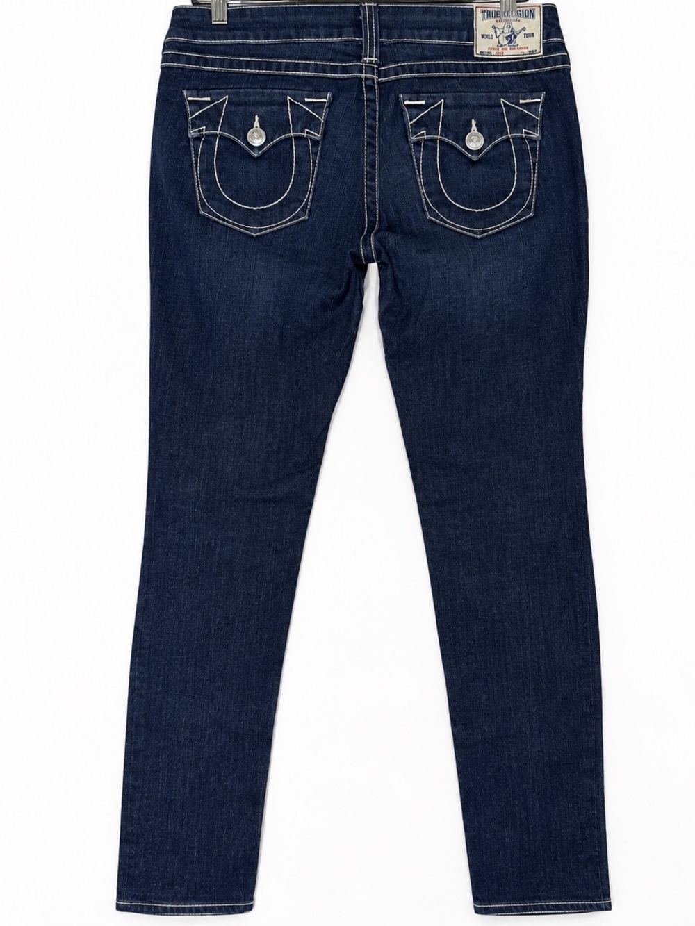 True Religion Women’s Vintage Julie Dark Wash Low Rise Jeans 32 Y2K
